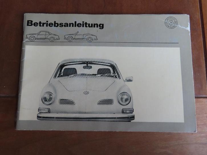 Instructieboek Volkswagen Karmann Ghia 1971, oude neus, Auto diversen, Handleidingen en Instructieboekjes, Ophalen of Verzenden
