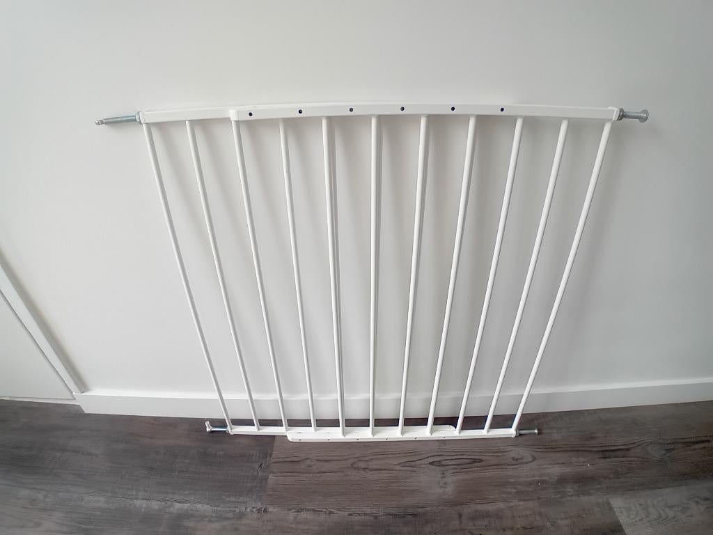 Traphekje staal wit, Ophalen, Gebruikt, 115 cm of meer, Schroefhekje