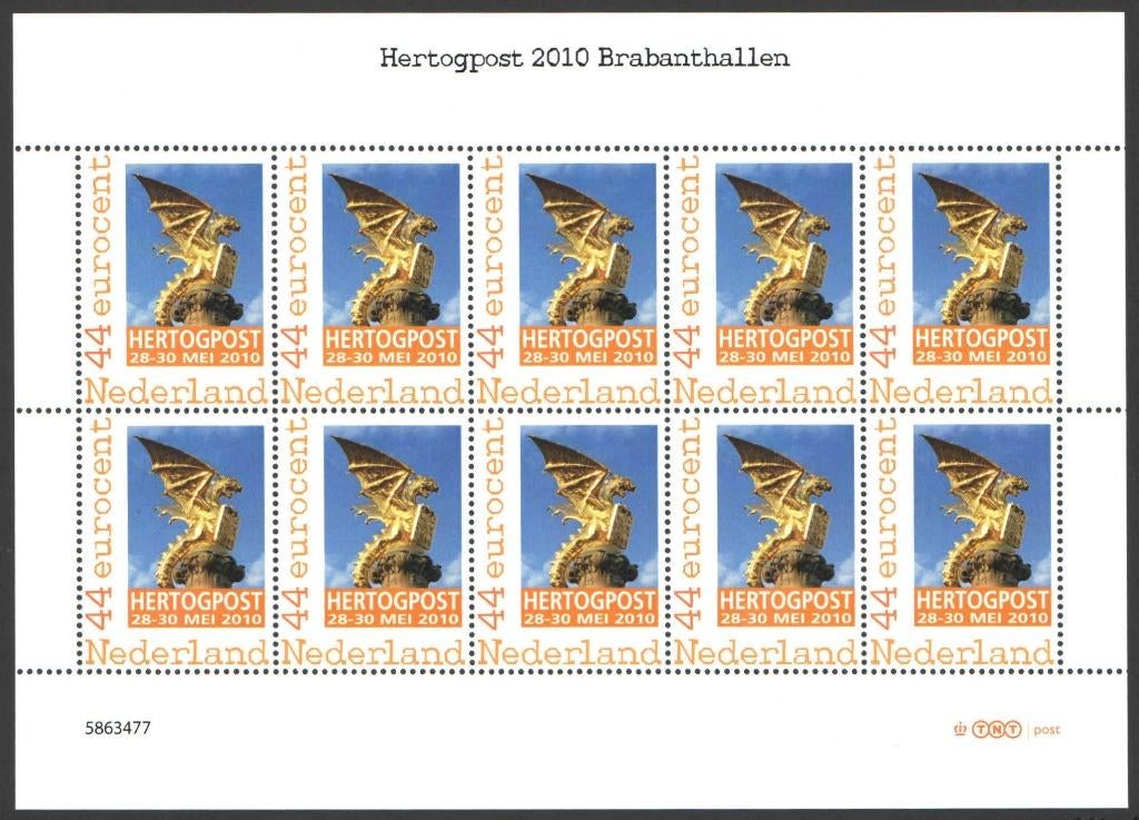 Postzegelbeursvelletje Hertogpost 2010, Ophalen of Verzenden, Na 1940, Postfris