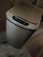 Gouden sensor prullenbak, Ophalen, Gebruikt, 50 tot 75 cm, Metaal