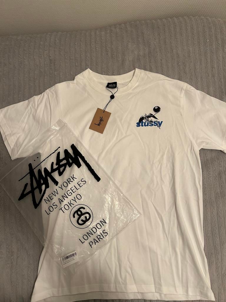Stussy T-shirt maat L, Kleding | Heren, T-shirts, Ophalen of Verzenden, Nieuw, Maat 52/54 (L), Wit