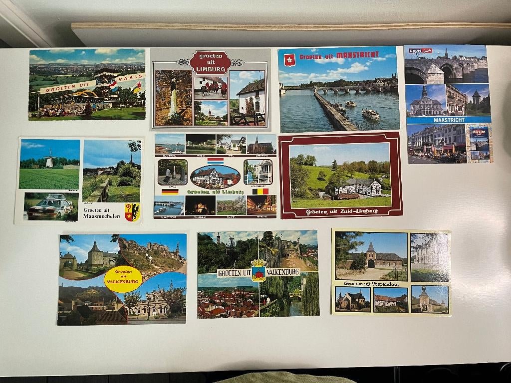 C196 Ansichtkaarten Limburg Maastricht Vaals Valkenburg, Ophalen of Verzenden, 1960 tot 1980, Ongelopen, Limburg