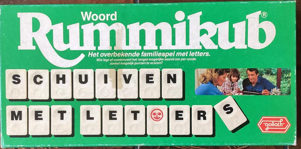 Compleet Woord rummikub met grote stenen, Ophalen of Verzenden, Zo goed als nieuw