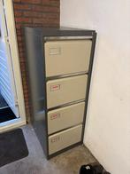 Metalen Opbergkast met 4 Laden, Huis en Inrichting, Kasten | Ladekasten, Ophalen, Gebruikt, 100 tot 150 cm, 50 tot 100 cm