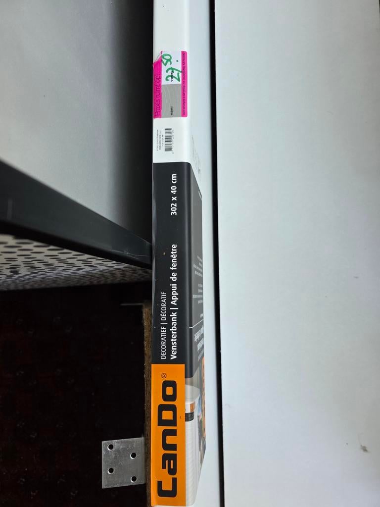 CanDo Vensterbank Wit - 255 cm lang, Ophalen of Verzenden, Nieuw