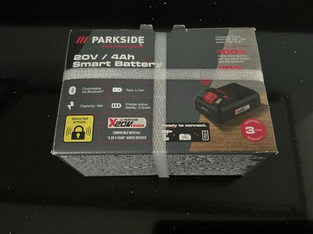 Parkside Performance 20V/4Ah Smart Accu, Ophalen of Verzenden, Nieuw