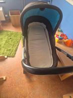 Hauck kinderwagen met reiswieg - Bruin/Blauw, Gebruikt, Ophalen of Verzenden, Verstelbare duwstang, Kinderwagen