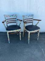 6 stuks Houten horeca Thonet café stoelen merk hutten, Ophalen, Gebruikt, Zwart, Vijf, Zes of meer stoelen