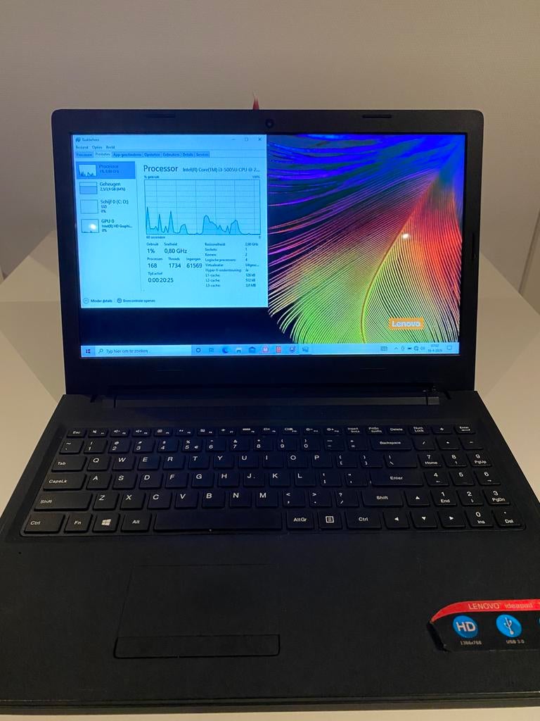 Lenovo Ideapad 100-15IBD laptop SSD, Ophalen, Gebruikt, 2 tot 3 Ghz, 15 inch