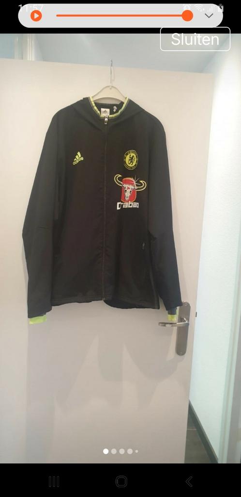 Heren Adidas training jas, Zwart, Maat 56/58 (XL), Ophalen of Verzenden, Zo goed als nieuw