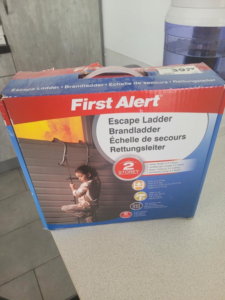 First Alert brandladder nieuw in doos, Ophalen of Verzenden, Nieuw