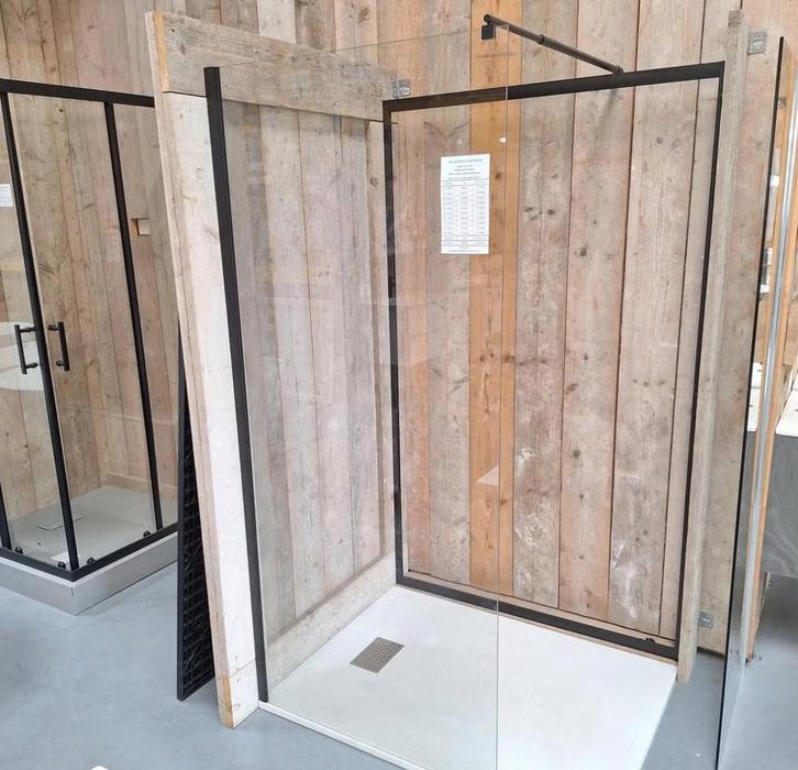 LAATSTE Douchewand inloopdouche zwart 90 x 200 cm nr284, Huis en Inrichting, Woonaccessoires | Overige, Nieuw, Ophalen of Verzenden