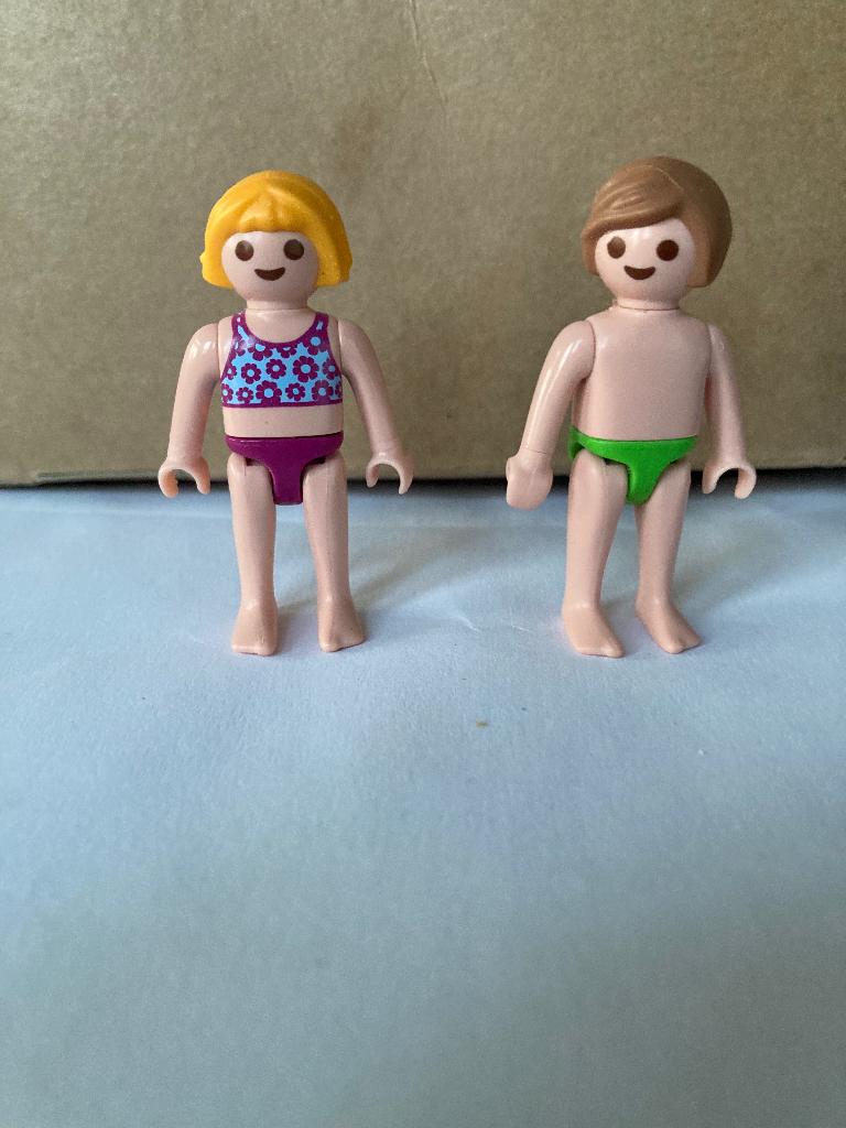Playmobil zwembad poppetjes, Ophalen of Verzenden, Gebruikt