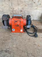 CREUSEN Slijpsteen dubbel Type DS. 7150 TS, Doe-het-zelf en Verbouw, Ophalen of Verzenden, Gebruikt, Minder dan 700 watt, Werkbankslijpmachine