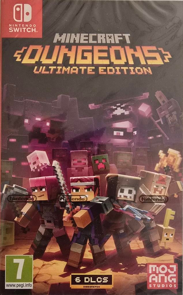 Switch Minecraft Dungeons Ultimate Edition - Nieuw!, 3 spelers of meer, Ophalen of Verzenden, Nieuw, Vanaf 7 jaar