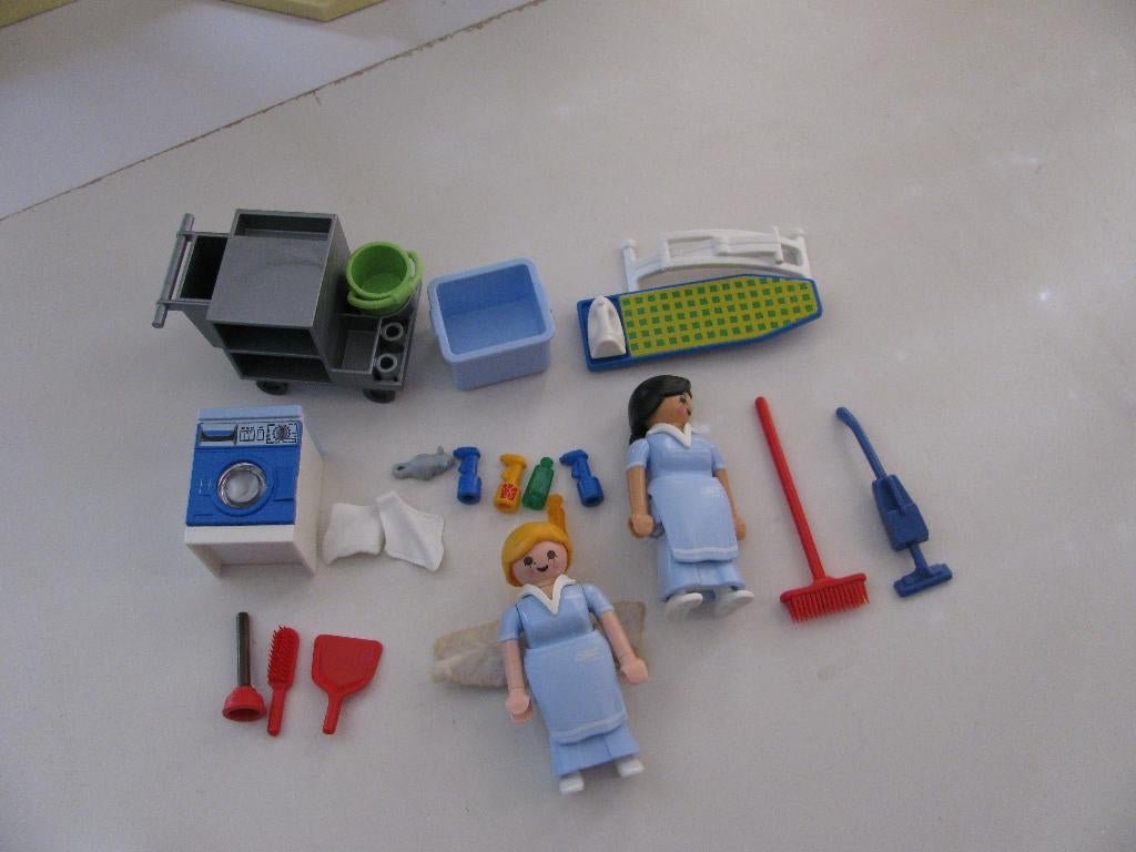 Playmobil 5271 Schoonmaaksters, Ophalen of Verzenden, Zo goed als nieuw, Complete set