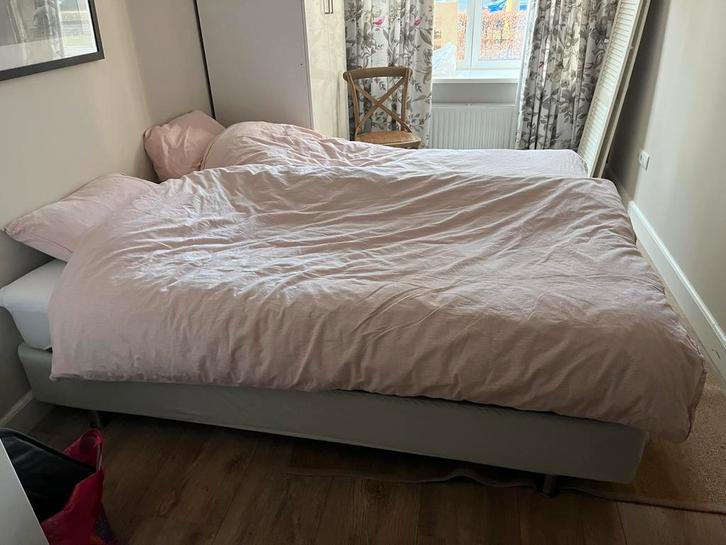 2x IKEA SULTAN Boxsprings 90x200cm - Zo goed als nieuw, Huis en Inrichting, Slaapkamer | Boxsprings, Zo goed als nieuw, 90 cm