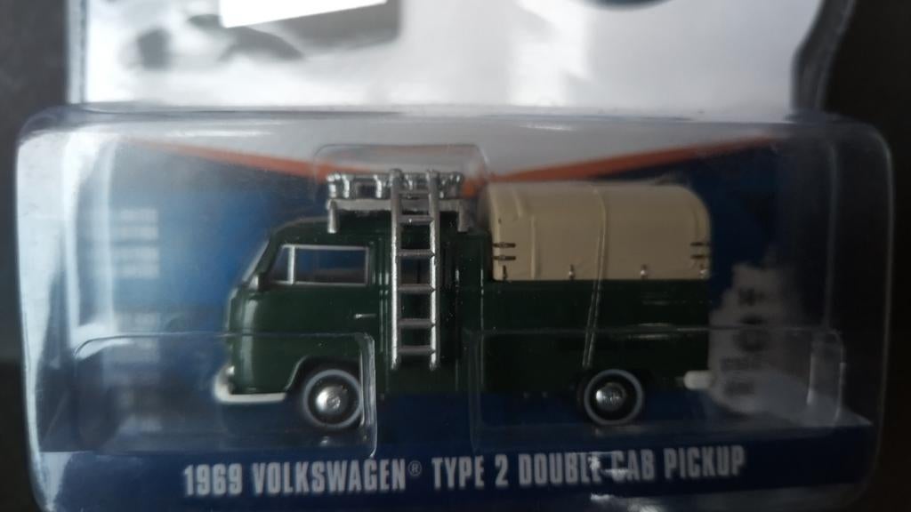 Volkswagen VW Transporter T2 doka 1:64 Greenlight Vdub Pol, Auto, Verzenden, ., Nieuw