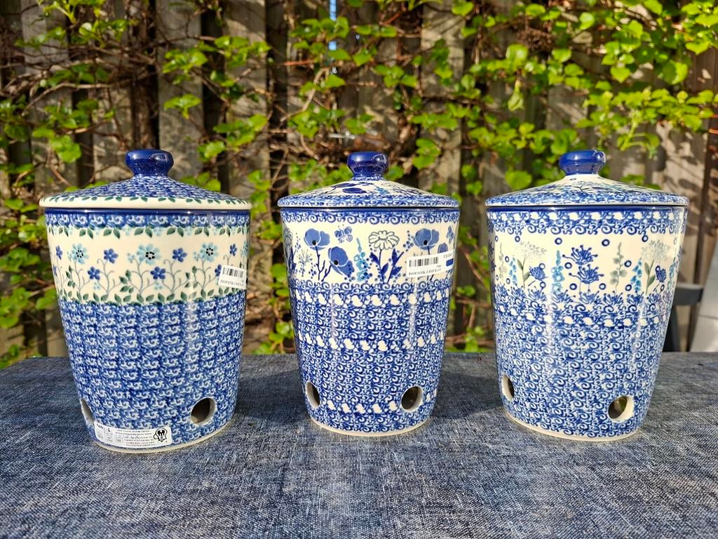 Bunzlau Rechte Knoflookpot 900ml 🩵💙🩵, Huis en Inrichting, Keuken | Servies, Keramiek, Overige typen, Nieuw, Ophalen of Verzenden