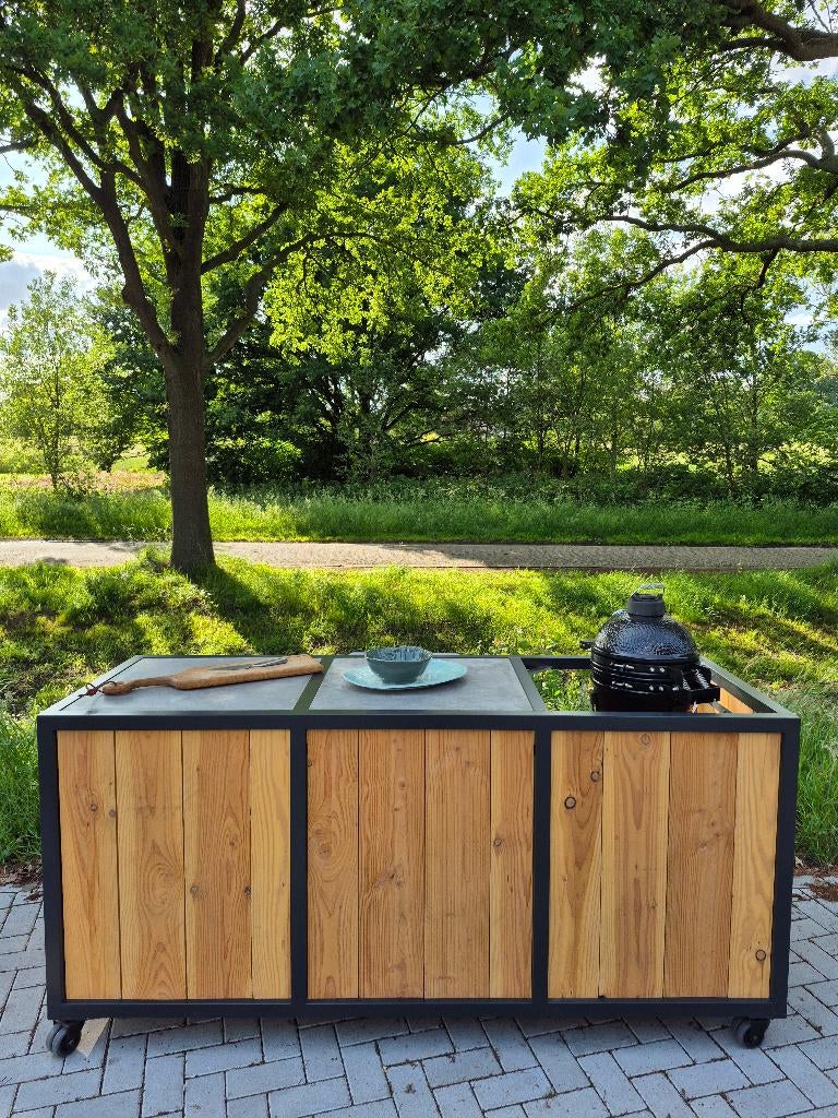 Buitenkeuken op wielen, Ophalen of Verzenden, Nieuw, Houtskool, Maatwerk
