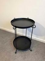 Bijzettafel - Plantentafel, Huis en Inrichting, Tafels | Bijzettafels, Minder dan 55 cm, Metaal of Aluminium, Rond, Zo goed als nieuw