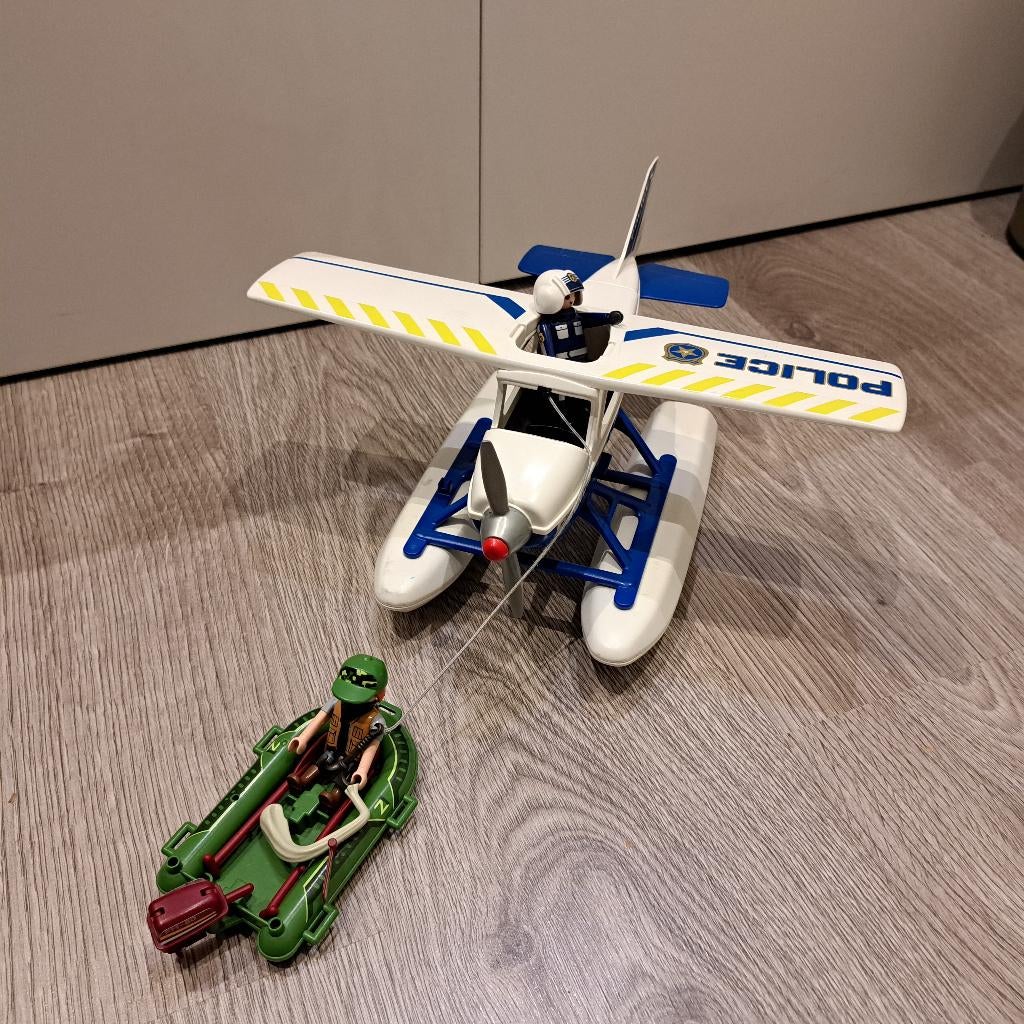 Politievliegtuig, Kinderen en Baby's, Speelgoed | Playmobil, Ophalen, Gebruikt, Los playmobil