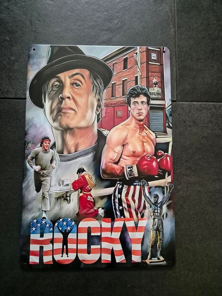 Rocky balboa reclamebord, Verzamelen, Ophalen of Verzenden, Nieuw, Reclamebord