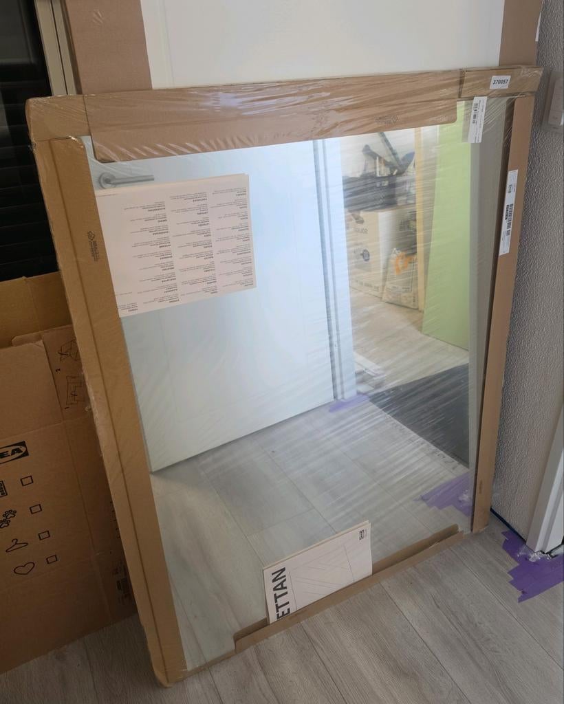Lettan | Spiegel | IKEA | NIEUW | 120 x 95, Ophalen, Nieuw, 100 tot 125 cm, Minder dan 100 cm