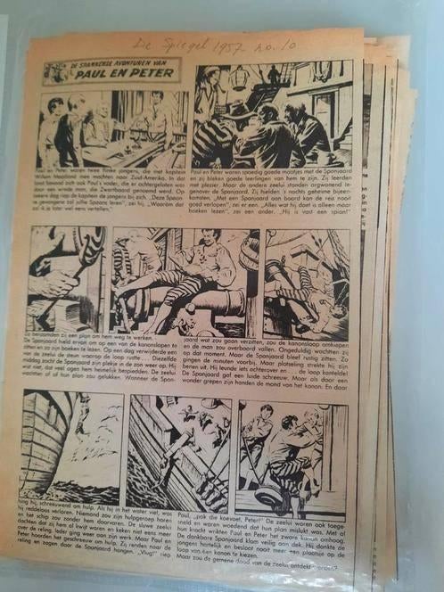 DE SPANNENDE AVONTUREN VAN PAUL EN PETER - STRIP -  1957, Verzamelen, Ophalen of Verzenden, 1940 tot 1960, Knipsel(s)