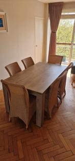DINING TABLE AND CHAIRS, Ophalen, Zo goed als nieuw, 4 tot 6 stoelen