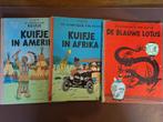 Kuifje - in Amerika, in Afrika, de blauwe lotus (Casterman), Boeken, Stripboeken, Meerdere stripboeken, Verzenden, Gelezen, Hergé
