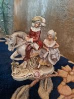 Antiek Saksisch Dresden Porseleinen Beeldje, Ophalen of Verzenden