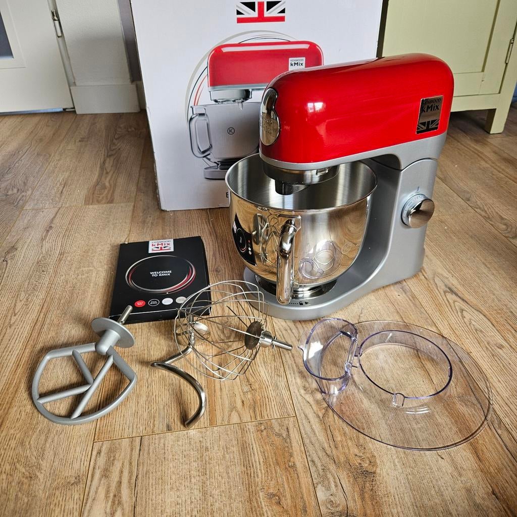 Kenwood kMix Keukenmixer - Spicy Red, Ophalen, 4 liter of meer, 3 snelheden of meer, Zo goed als nieuw