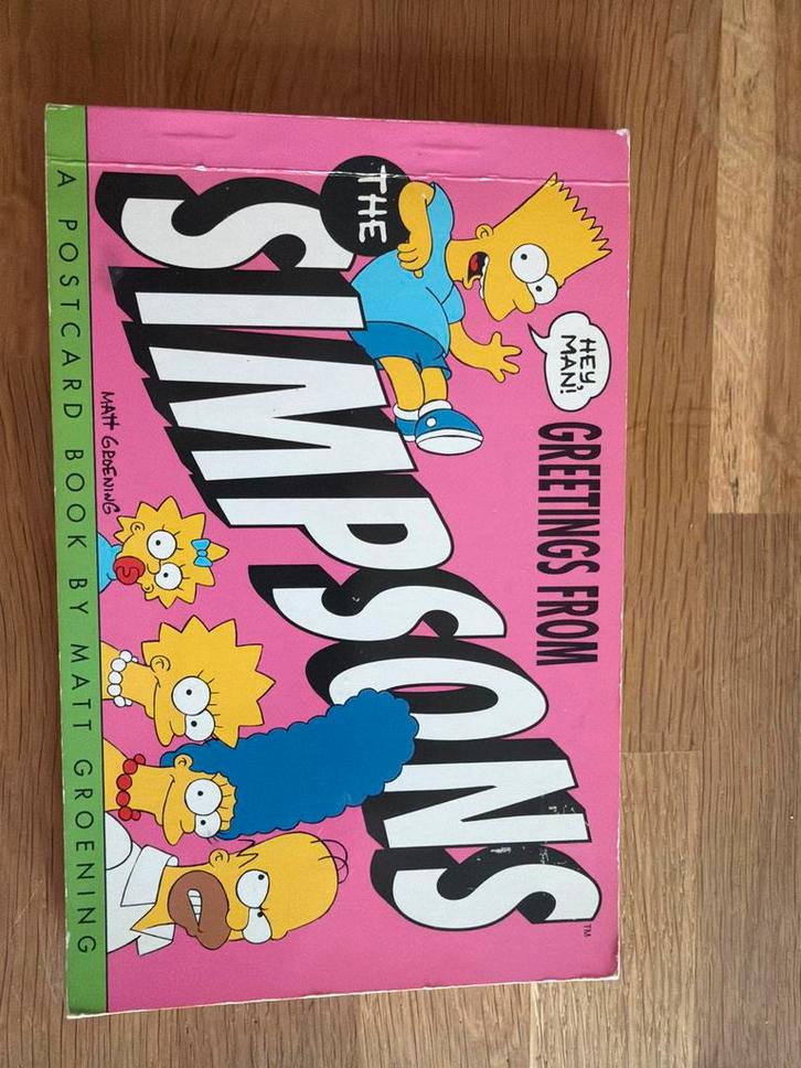 The Simpsons Ansichtkaarten Boek - Compleet, Verzamelen, Ansichtkaarten | Themakaarten, Ongelopen, 1980 tot heden, Cultuur en Media