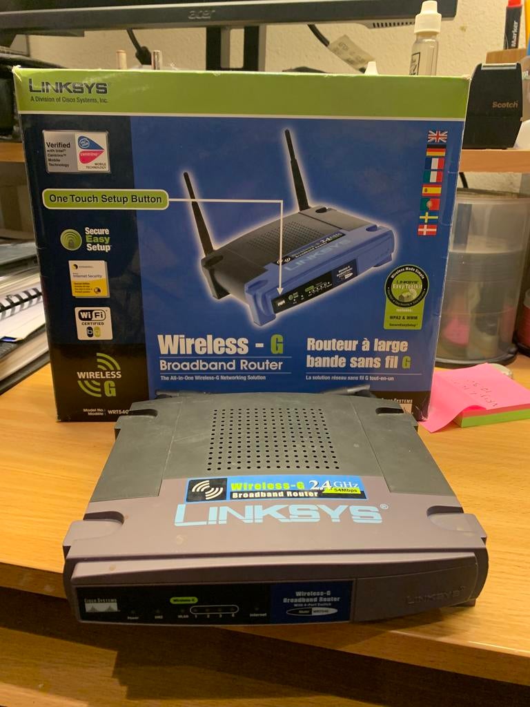 Linksys 54G, Computers en Software, Routers en Modems, Zo goed als nieuw, Ophalen of Verzenden