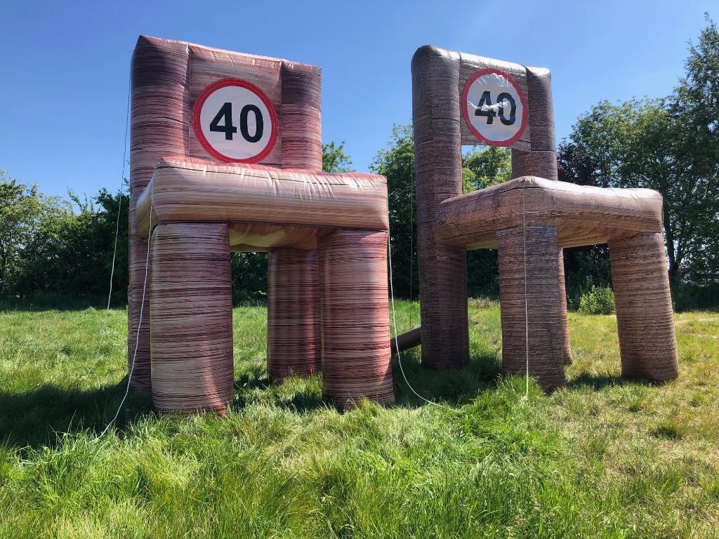 Opblaasbare Stoel, 40 jaar, Oldenzaal, De Lutte, Denekamp., Ophalen, Nieuw, Verjaardag