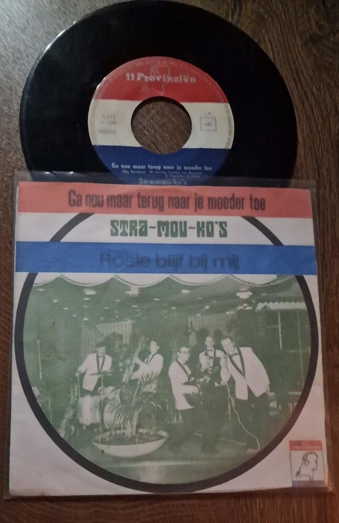 Stra-Mou-Ko's - Ga nou maar terug naar je moeder toe, Gebruikt, Fotohoes, 7 inch, Single