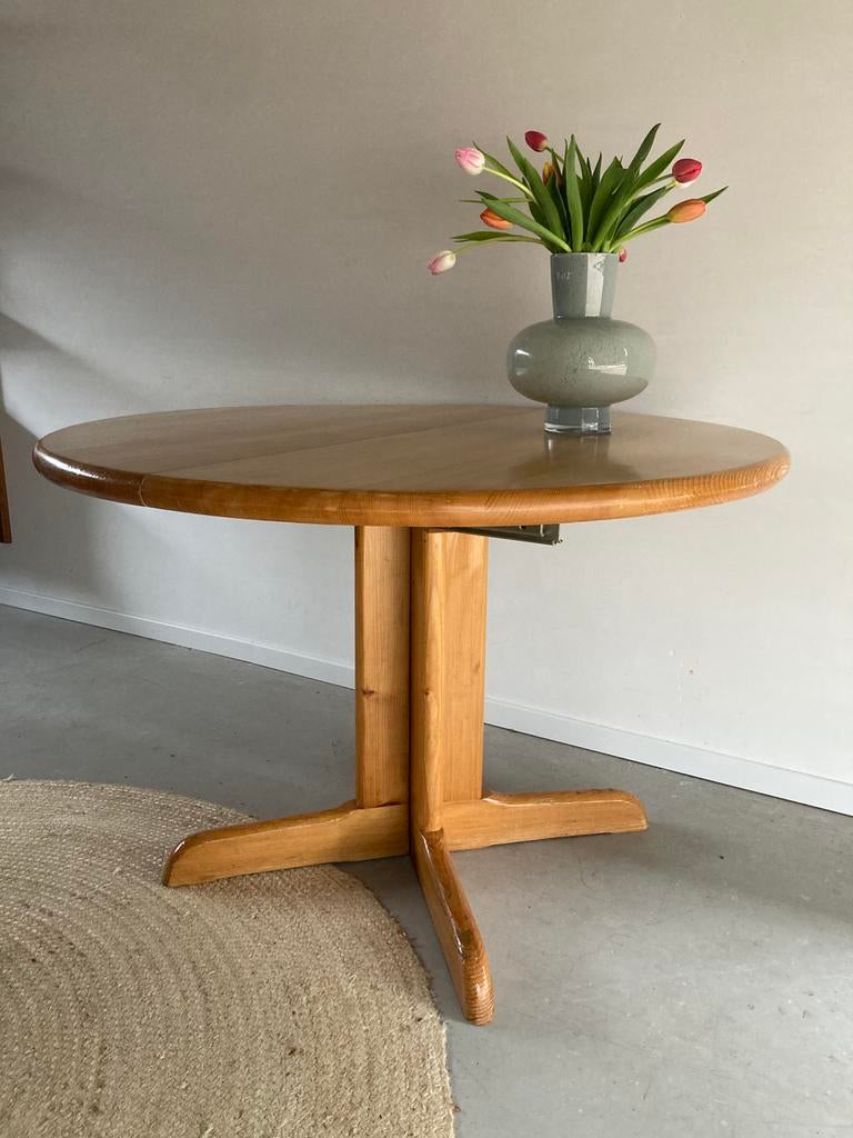 Midcentury vintage Deens design eettafel uitschuifbaar, Huis en Inrichting, Ophalen, Overige materialen, Gebruikt, 100 tot 150 cm