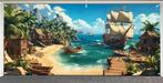 Supergroot piraten decordoek 4 meter breed, Ophalen of Verzenden
