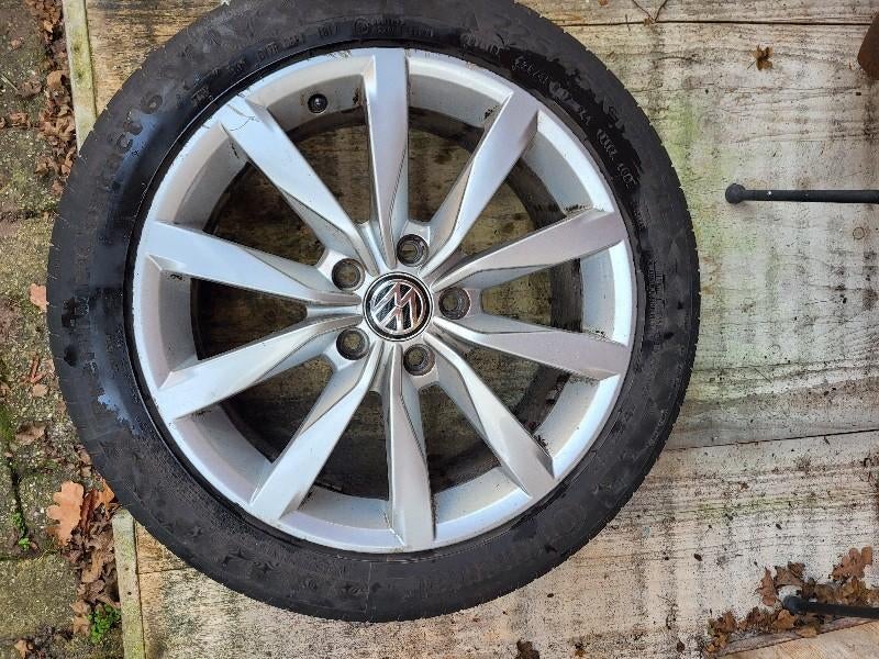 Volkswagen 17 inch Dijon velgen, Ophalen, Gebruikt, Velg(en), 17 inch