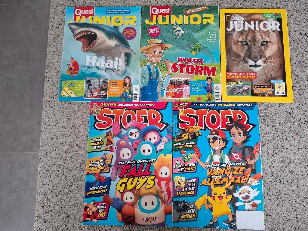 QUEST JUNIOR 2X NATIONAL GEOGRAPHIC JUNIOR 1X, STOER 2X, Boeken, Tijdschriften en Kranten, Ophalen of Verzenden, Zo goed als nieuw