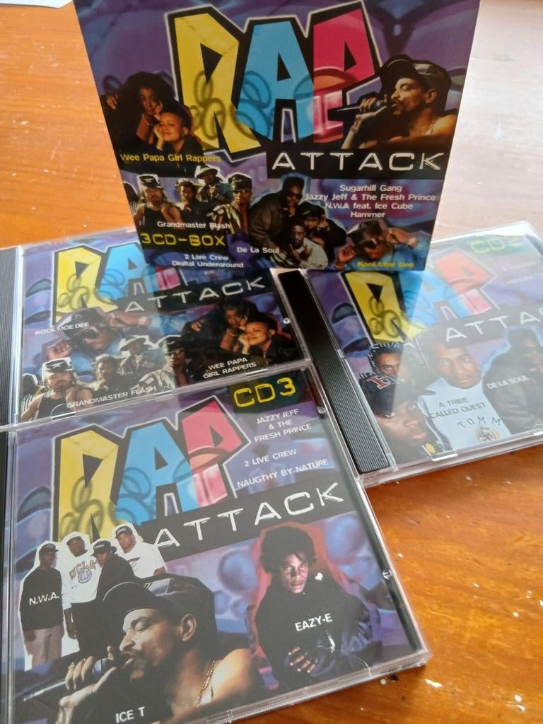 Rap Attack 3cd Box, Ophalen of Verzenden