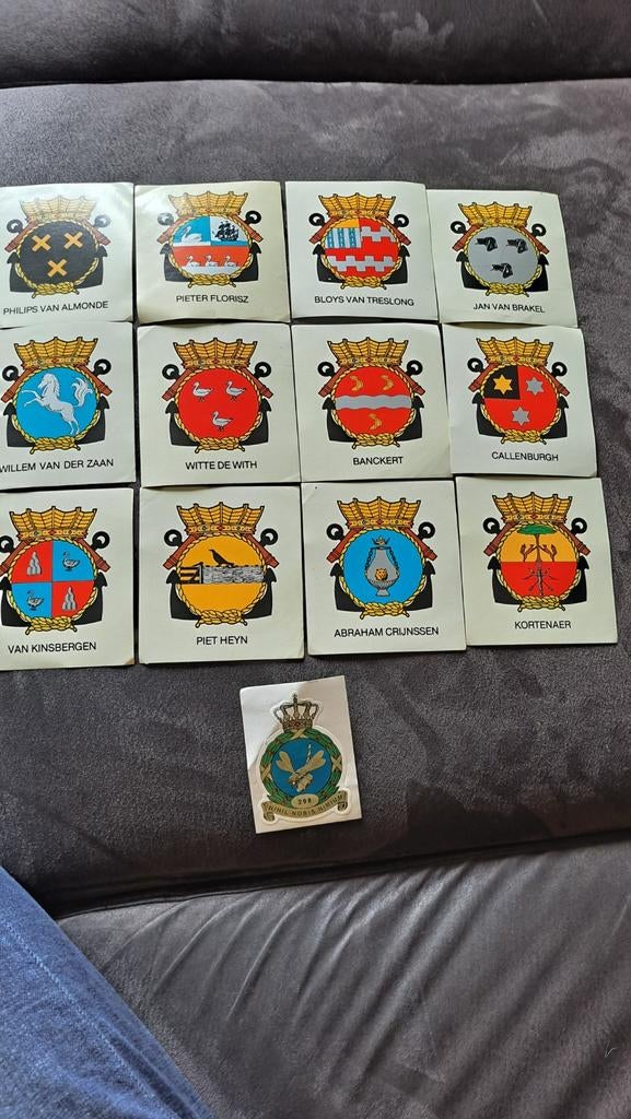 Diverse oude marine schepen stickers, Ophalen of Verzenden, Zo goed als nieuw