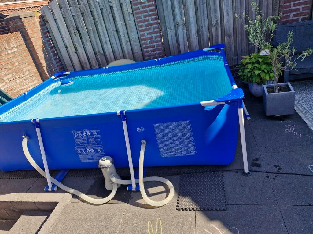 Zwembad 2x3m met pomp en warmtemat, Gebruikt, Ophalen of Verzenden, Opzetzwembad, 200 tot 400 cm