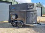 Vol polyester 1,5 paards trailer met alu bodem en zadelkamer, Ophalen, Gebruikt, Polyester, 1½-paards trailer