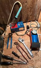 Vintage gereedschap: soldeerbout, drukpomp & meer, Ophalen of Verzenden, Gebruikt