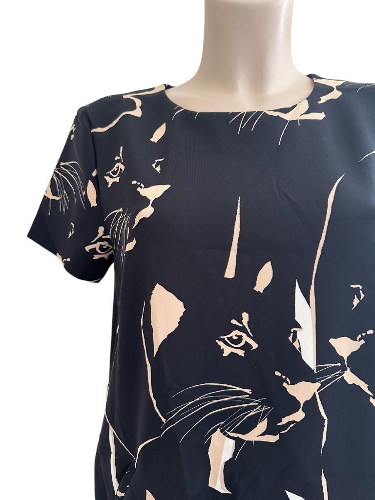 Marc Cain jurk M, Maat 38/40 (M), Verzenden, Zwart, Zo goed als nieuw