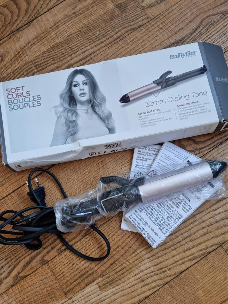 BaByliss Krultang 32mm - Soft Curls, Sieraden, Tassen en Uiterlijk, Uiterlijk | Haarverzorging, Ophalen of Verzenden, Nieuw, Krultang of Stijltang