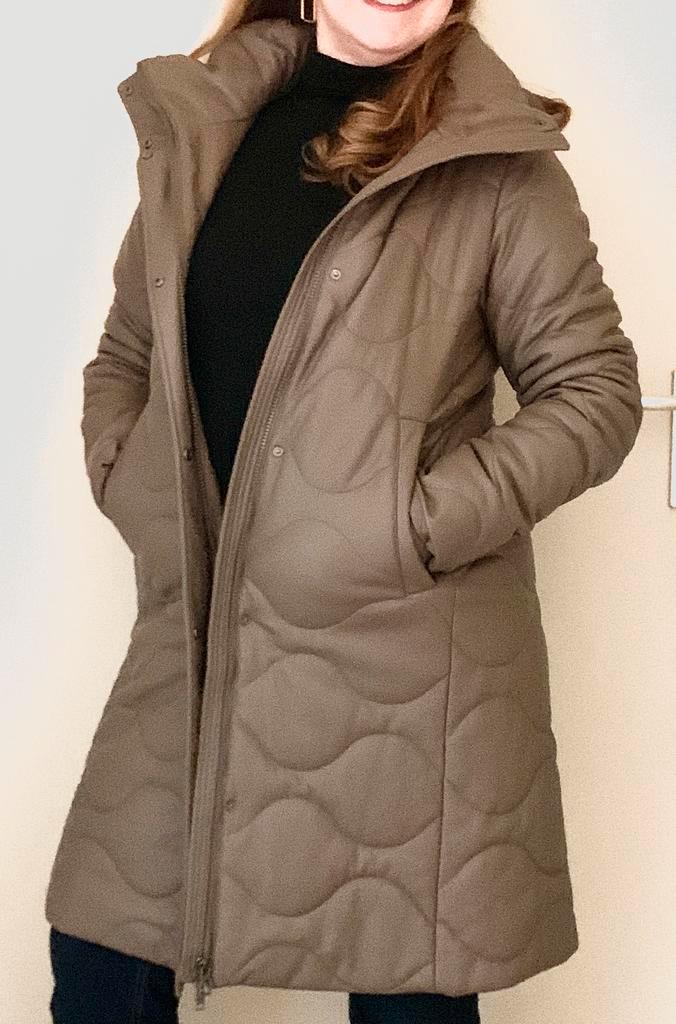 Maura gewatteerde jas by Claudia Sträter 38, Kleding | Dames, Jassen | Winter, Zo goed als nieuw, Maat 38/40 (M), Bruin, Ophalen of Verzenden
