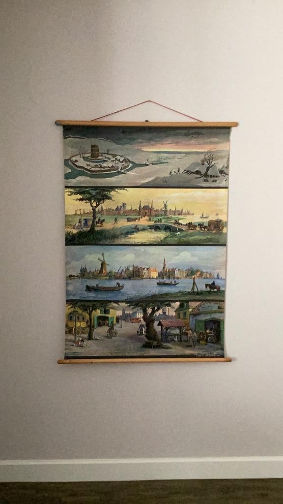 Ode schoolplaat, Antiek en Kunst, Antiek | Schoolplaten, Ophalen of Verzenden, Geschiedenis